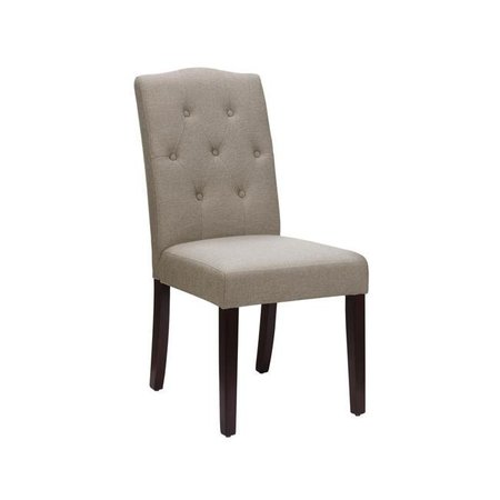 DOREL LIVING Dorel Living DE72898 40 x 19 x 25 in. Bethany Tufted Dining Chair; Taupe DE72898